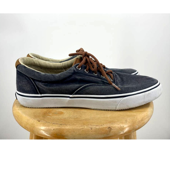 Sperry Top Sider Men's Chambray Lace Up Sneaker Shoes 13 - Picture 3 of 9